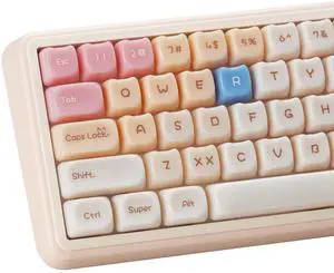 Jelly Jade Keycaps, Translucent Cute Ragdoll Cat Key caps, Mao Profile, Custom 148 Keys Set for 100%, 75%, 65%, 60% Mechanical Keyboard (Pink)