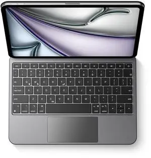 edaiser Magic Keyboard Case for Apple iPad Pro 11-inch M4 2024: Wireless Aluminum Alloy Keyboard with Multi-Touch Trackpad RGB Backlit