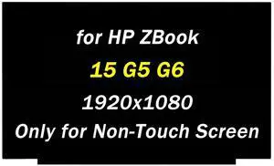 PEHDPVS Screen Replacement for HP ZBook 15 G5 G6 for Elitebook 755 850 G5 G6 15-DK0068WM 7MP87UA 1920X1080 30 pin 60HZ 15.6" LED LCD Screen Laptop Display Panel(Only for Non-Touch Screen)
