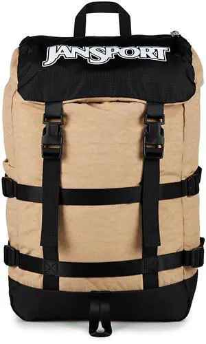 JanSport Skip Pack Backpack  28L Capacity, Fits 13.5" Laptop, Large Main Compartment, Side Water Bottle Pocket  Ideal for Work & Travel, Travertine