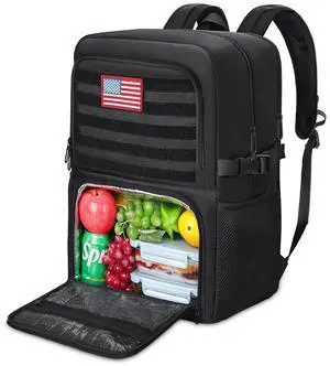 BERTASCHE Lunch Backpack, Work Backpack with Insulated Cooler Lunch Box 15.6 inch Laptop Backpack for Men Women, TSA Large Daypack for Commuter College Travel Picnic