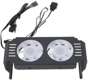 Computer Memory RAM Cooler ARGB Fans, Memory Module Heat Sink with 5V 3 Pin ARGB Sync Light Effect, PWM Temperature Control, Support DDR DDR2 DDR3 DDR4 DDR5 (Black)