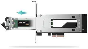 Removable PCIe 5.0 x4 to M.2 NVMe Gen5 SSD 128 Gbps Mobile Rack Enclosure / Adapter for PCIe x4/x8/x16 Expansion Slot - ExpressSlot Elite MB840M5P-B