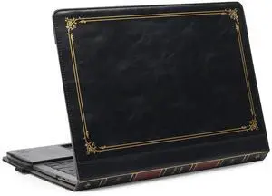 TYTX Compatible with MacBook Air Case 13 Inch, PU Leather MacBook Case fits for Model A2337 A2179 A1932 2018 2019 2020 2021, Laptop Cover with Pen Holder, Black