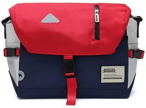 raenzhen-10 Classic Messenger Bag-Durable,Water-Resistant Small Messenger Laptop Bag for Men Women Crossbody Bike Satchel Message (Red)