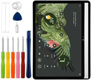 New Duotipa LCD Display for Google Pixel Tablet 11 inch 2023 LCD Display Touch Screen Digitizer Assembly Replacement with Technical Repair Tools Kit-Black