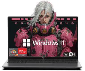 KAIGERR Laptop, Laptop Computer, AMD Ryzen 7 5700U(8C/16T, Up to 4.3GHz), 16GB RAM 512GB NVMe SSD, 15.6-in IPS Windows Laptop, WiFi 6, Numeric Keypad, HDMI Type-C USB3.2 Office Laptops Home Laptops