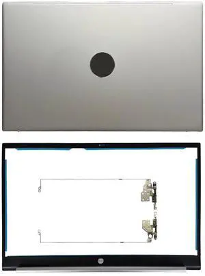 Wzqrps New Replacement Laptop LCD Cover Back Rear Top Lid Hinges Front Bezel for HP Pavilion 15-EG 15T-EG 15-EH 15Z-EH 15Z-EH000 15-EG1053CL M08901-001 M08899-001 M08904-001 (Silver)
