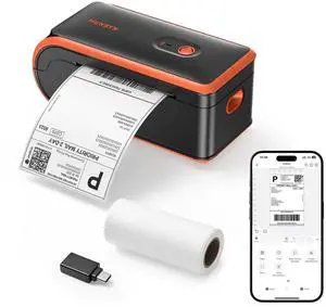 MUNBYN Bluetooth Thermal Label Printer 4x6, Wireless Shipping Label Printer with Built-in Paper Bin & Battery, Compatible with iOS, Android, Windows, Mac, Works for Amazon, Ebay, Shopify, Etsy, USPS MUNBYN Bluetooth Thermal Label Printer 4x6, Wireless Shipping Label Printer with Built-in Paper Bin & Battery, Compatible with iOS, Android, Windows, Mac, Works for Amazon, Ebay, Shopify, Etsy, USPS