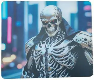 Skull Glass Pad Gaming Mouse Pad,Professional Mouse Mat Special Surface with Improved Precision and Speed,Waterproof and Easy to Clean,Durable Surface for High-Speed Gaming(13.8 × 11.8)