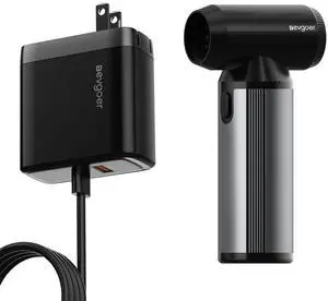 65W Surface Pro Charger for Microsoft Surface Pro 3/4/5/6/7/8/9/10/X & Electric Air Duster, 180000RPM Cordless Dust Blower  2-in-1 Bundle for Laptop & Computer Cleaning