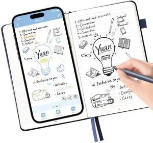 Digital Pen Writing Set - Smart Pen for Note-Taking with Notebook, Real time Sync Digitizing for Paper Notes Meeting Convert to Text Storing Sharing Sync Pen with Notebook is Good Christmas Tech Gifts
