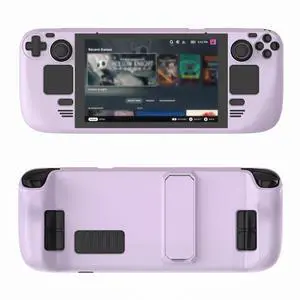 Nexytrix Steam Deck Case for LCD/OLED, Protective Cover with Adjustable Kickstand, 360° Full Body Protection, Anti-Scratch & Anti-Fall, Slim PC Hard Shell for Gaming & Travel Use-(Lilac)