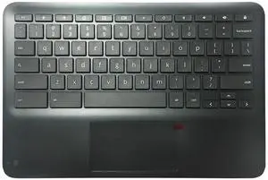 Partsatoz Laptop Palmrest Upper Case Top Cover with Keyboard Touchpad Assembly Replacement (NO WFC Hole) for HP Chromebook 11 X360 G3 EE L92214-001