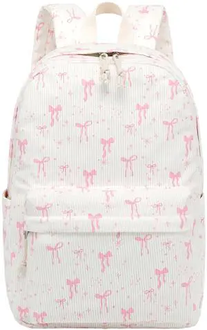 BTOOP School Backpack for Teens Large Corduroy Bookbag Lightweight 15.6 inch Laptop Bag for Girls Women Casual High School College