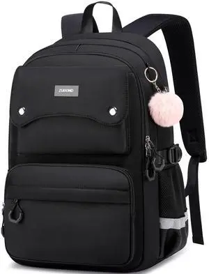ZUBOND Girls Backpack for School - Lightweight Travel Laptop Backpack Fits 17.3 Inch Notebook, Water Bottle Pocket - Ideal for Teens, College Students, Adults ZUBOND Girls Backpack for School - Lightweight Travel Laptop Backpack Fits 17.3 Inch Notebook, Water Bottle Pocket - Ideal for Teens, College Students, Adults