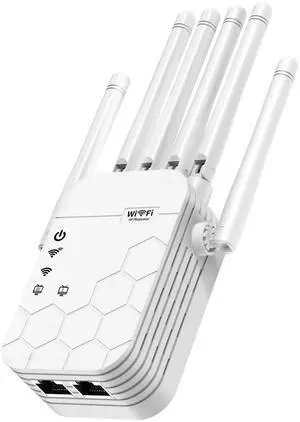 WiFi Extender Signal Booster for Home, New 6X Faster Wireless WiFi Repeater with Ethernet Port, AC1900Mbps Dual Band, Covers up to 12880 sq.ft & 105 Devices, WiFi Booster Compatible with All Routers