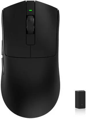 KYSONA Jupiter PRO Wireless Gaming Mouse, 26000 DPI, PAW33995 Optical Sensor, Ultralight 46g, Cool-Touch Surface Coating, 300 Hr Battery Life, 5 Programmable Buttons for PC/Mac/Laptop, Black