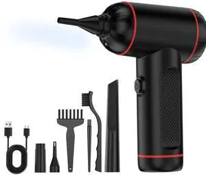 Powerful Cordless Air Duster with Strong Blowing, Portable & Rechargeable, for Keyboard/Laptop/Car/Camera Cleaning, Eco-Friendly Alternative to Compressed Air Cans
