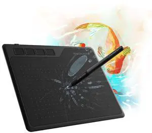 GAOMON S620 Drawing Tablet 6.5 x 4 Inch Graphics Tablet with 8192 Passive Pen 4 Customizable ExpressKeys for Digital Art, Painting, OSU Playing, Compatible with Windows PC, Mac