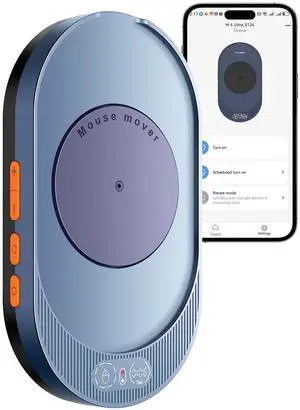 Vaydeer M4 Utra Mouse Mover with APP, Undetectable Mouse Jiggler Device with Remote Control and Timer Function, Driver-Free Shaker Wiggler Mouse Movement Simulation for Computer Awakening-Dark Purple