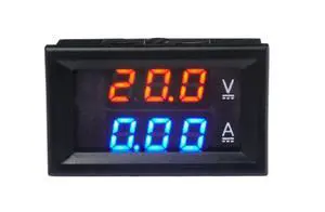 Taidacent Modbus RTU Power Monitor Energy Meter with RS485 TTL Isolated 100V 5A 10A 50A 100A DC Voltage Current Meter with Dual LCD Display (100V50A_Modbus Protocol_485 Isolation)