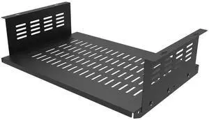 JINGCHENGMEI Under Desk Computer Mount for Small Form Factor SFF Computers and PCs,Using Space 17.3" x H 4" x D 12", Compatible with PlayStation 4, PS4 Slim, PS4 Pro,Gaming Under Desk(4inch High)