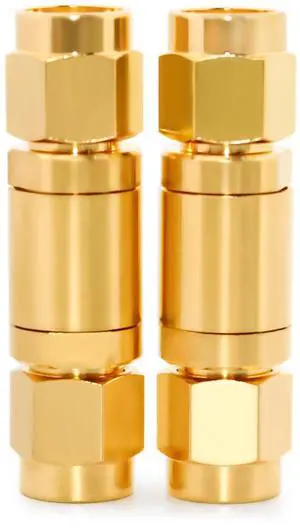 TOJOIN RF Coaxial Adapter Connector 3.5MM Male to Male DC-30GHZ 50ohm, RF 3.5MM Adapter for RF Cable, Coupler Antenna, Extension Cable, WiFi, 2PCS