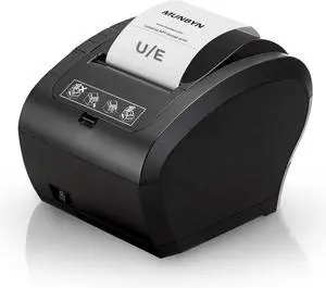 MUNBYN Thermal Receipt Printe USB/Ethernet Port 80mm Printer for POS