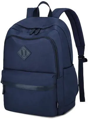 RAVUO Backpack for School, Large Mens Boobbag Water Resistant 15.6 inch Laptop Back Pack for College Unisex Schoolbag Daypack with Compartments for College Work Travel,Blue