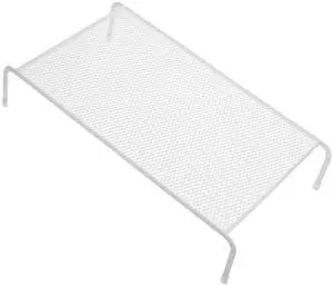 LIFKICH Iron Monitor Stand Riser for Desk Adjustable Height Storage Stand for Monitors and Laptops Sturdy Desktop Display Rack Stand with Space for Accessories