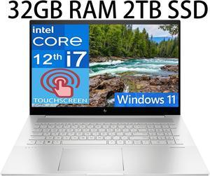 HP Envy Business 17 Laptop 173 FHD Touchscreen 12th Gen Intel Core i71260P 12 Cores Processor Intel Iris Xe Graphics 32GB DDR4 2TB PCIe SSD Backlit Keyboard WiFi 6 Windows 11