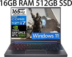 Acer Predator Triton 300 SE 14 Gaming Laptop, 14" FHD IPS 165Hz, 12th Generation Intel 14-Core i7-12700H, GeForce RTX 3060 6GB, 16GB DDR5  512GB PCIe SSD, RGB Backlit Fingerprint, Windows 11