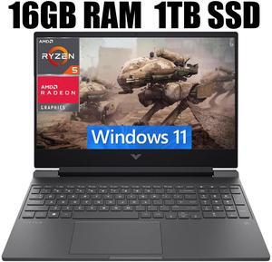 HP Victus 15 Gaming Laptop, 15.6" FHD (1920 x 1080) 144HZ Display, AMD Ryzen 5 7535HS 6 cores Processor, AMD Radeon RX 6550M 4GB GDDR6, 16GB DDR5  1TB PCIe SSD, Backlit Keyboard, Windows 11