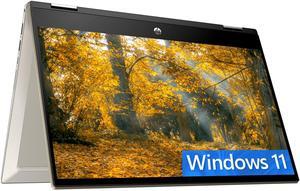 HP Pavilion X360 2-in-1 14 Laptop, 14" FHD (1920 x 1080) Touchscreen, Intel Core i5-1135G7 4 cores Processor, Intel Iris Xe graphics, Fingerprint reader, 16GB DDR4  512GB PCIe SSD, Windows 11