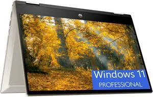 HP Pavilion X360 2-in-1 14 Laptop, 14" FHD (1920 x 1080) Touchscreen, Intel Core i5-1135G7 4 cores Processor, Intel Iris Xe graphics, Fingerprint reader, 32GB DDR4  1TB PCIe SSD, Windows 11 Pro