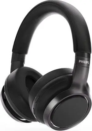 Philips H9505 Pro Noise Canceling Bluetooth Over-Ear Headphones, Black