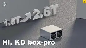 Goldshell KD Box Pro Miner KDA Miner 2.6T 235W Upgrade Version of KD Box With PSU( need to add a 220V boosting transformer to use)180 Days Warranty New Release