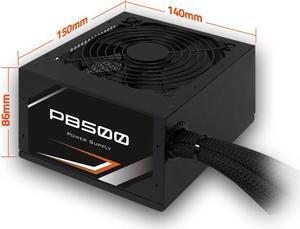 PB500 500W Active PFC 50-60Hz Form Factor ATX 12V Power Supply