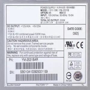 KHACHIMO 3Y 530W Switching Power Supply YM-2531B KHACHIMO 3Y 530W Switching Power Supply YM-2531B
