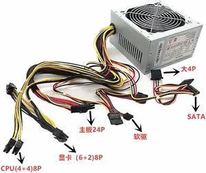KHACHIMO For FSP 80plus Gold 500W Switching Power Supply FSP500-60EPN FSP600-60EPN