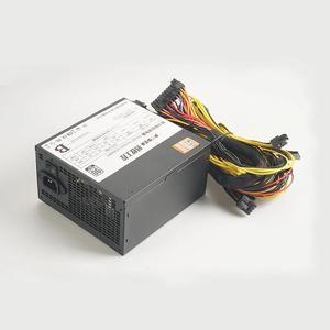KHACHIMO Support 6 Cards 370 380 380X 470 480 570 1060 Rated 1500W Peak 1600W Mining Power Supply LL1600FC