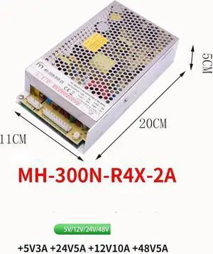 KHACHIMO Power Supply For MIN HONG 5V12V24V48V 300W Power Supply MH-300N-R4X-2A