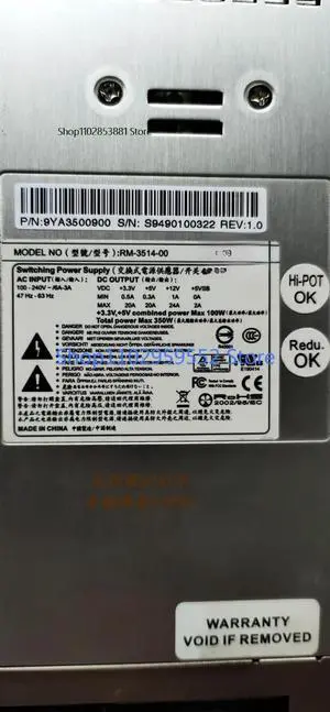 1pcs For RM-3514-00 Disk Array Cabinet 350W Power Module RM-4514 1pcs For RM-3514-00 Disk Array Cabinet 350W Power Module RM-4514