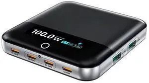 6-Ports GaN Desktop Charging Station 100W PD PPS Digital Display USB Type C Fast Charging for Laptop Smartphone Tablet 6-Ports GaN Desktop Charging Station 100W PD PPS Digital Display USB Type C Fast Charging for Laptop Smartphone Tablet