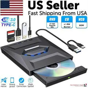 External CD DVD Drive USB 3.0 Writer Burner Player for PC Laptop Windows 11 10 External CD DVD Drive USB 3.0 Writer Burner Player for PC Laptop Windows 11 10