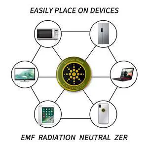 Quantum Anti Radiation Shield 5G EMF Protection - Phones Laptops - 12 Stickers Quantum Anti Radiation Shield 5G EMF Protection - Phones Laptops - 12 Stickers