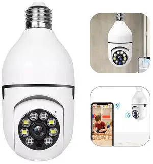 360° 1080P IP E27 Light Bulb Camera Wi-Fi IR Night Smart Home Wireless Security 360° 1080P IP E27 Light Bulb Camera Wi-Fi IR Night Smart Home Wireless Security