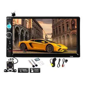 7" Double 2 DIN Car MP5 Player Bluetooth Touch Screen Stereo Radio With Camera 7" Double 2 DIN Car MP5 Player Bluetooth Touch Screen Stereo Radio With Camera