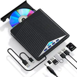 External CD DVD Drive for PC Laptop Windows 11 10 USB 3.0 Burner Reader Writer External CD DVD Drive for PC Laptop Windows 11 10 USB 3.0 Burner Reader Writer